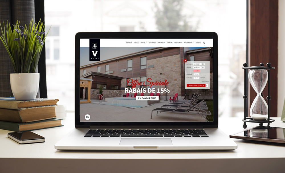 Hotel V Gatineau - Agence Web Marketing